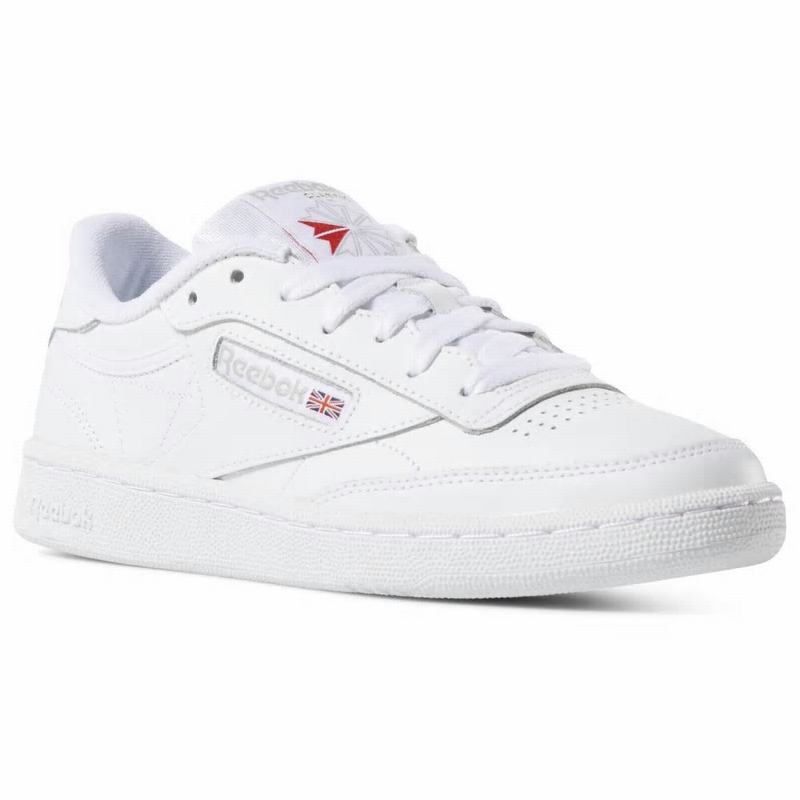 Reebok Club C 85 Tenisky Damske - Biele/Svetlo Siva WQ3998CI